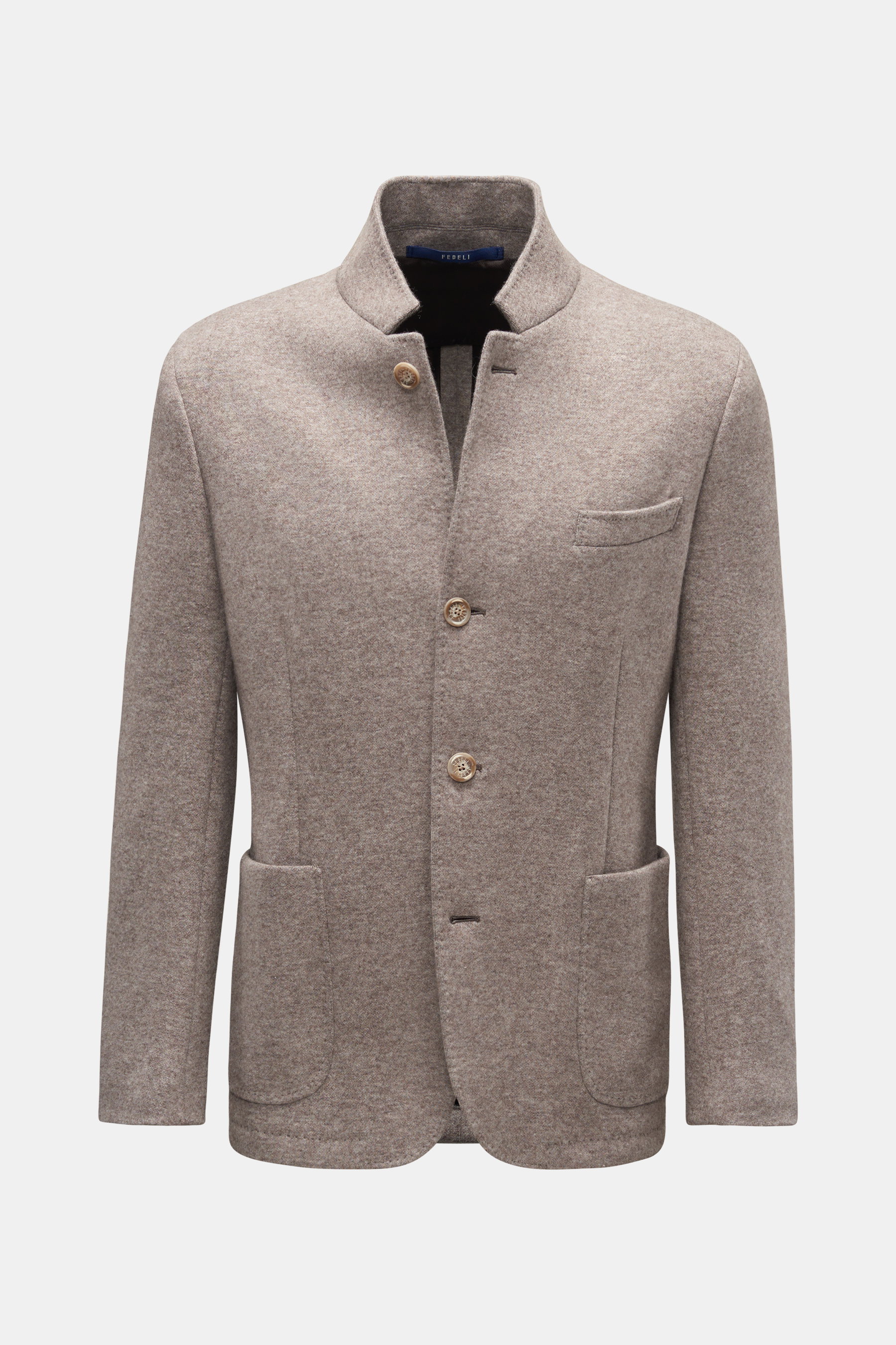 Fedeli Cashmere Jersey-Sakko 'Damon' beige