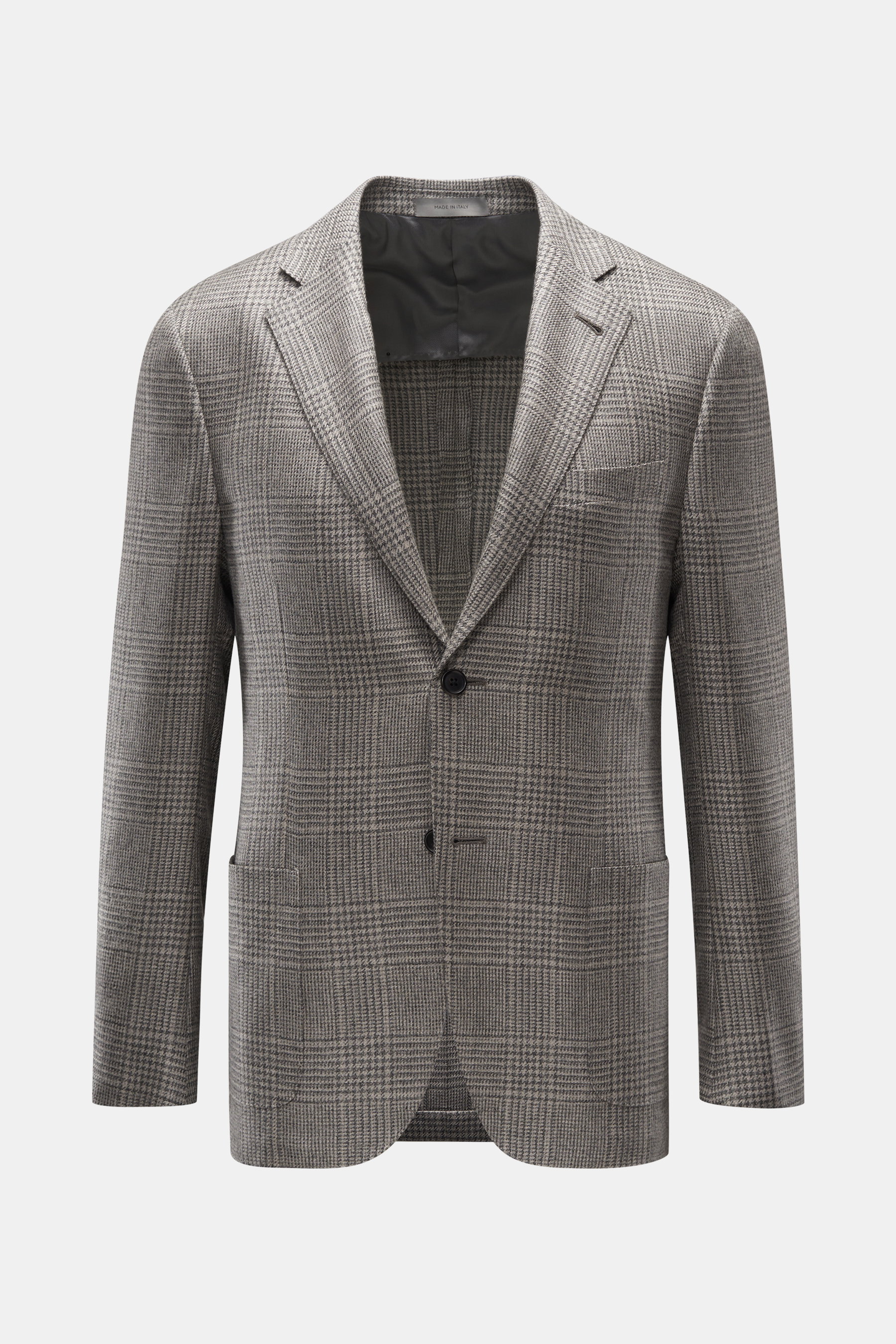 Corneliani Cashmere Sakko hellgrau/grau kariert