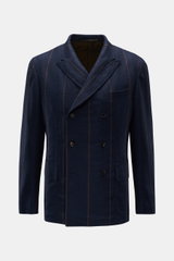 Stile Latino Smart-casual jacket 'Flavio' navy/brown striped