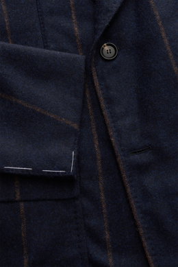 Stile Latino Smart-casual jacket 'Flavio' navy/brown striped