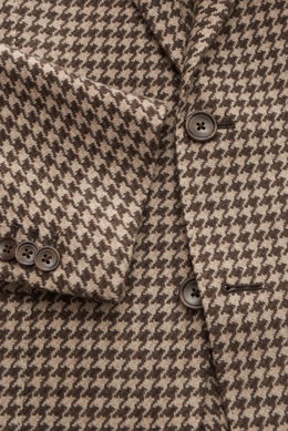 Tagliatore Sakko dunkelbraun/beige kariert