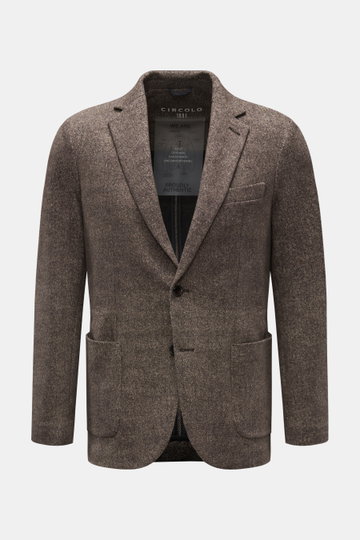 Circolo 1901 Jersey-Sakko beige/dunkelbraun meliert