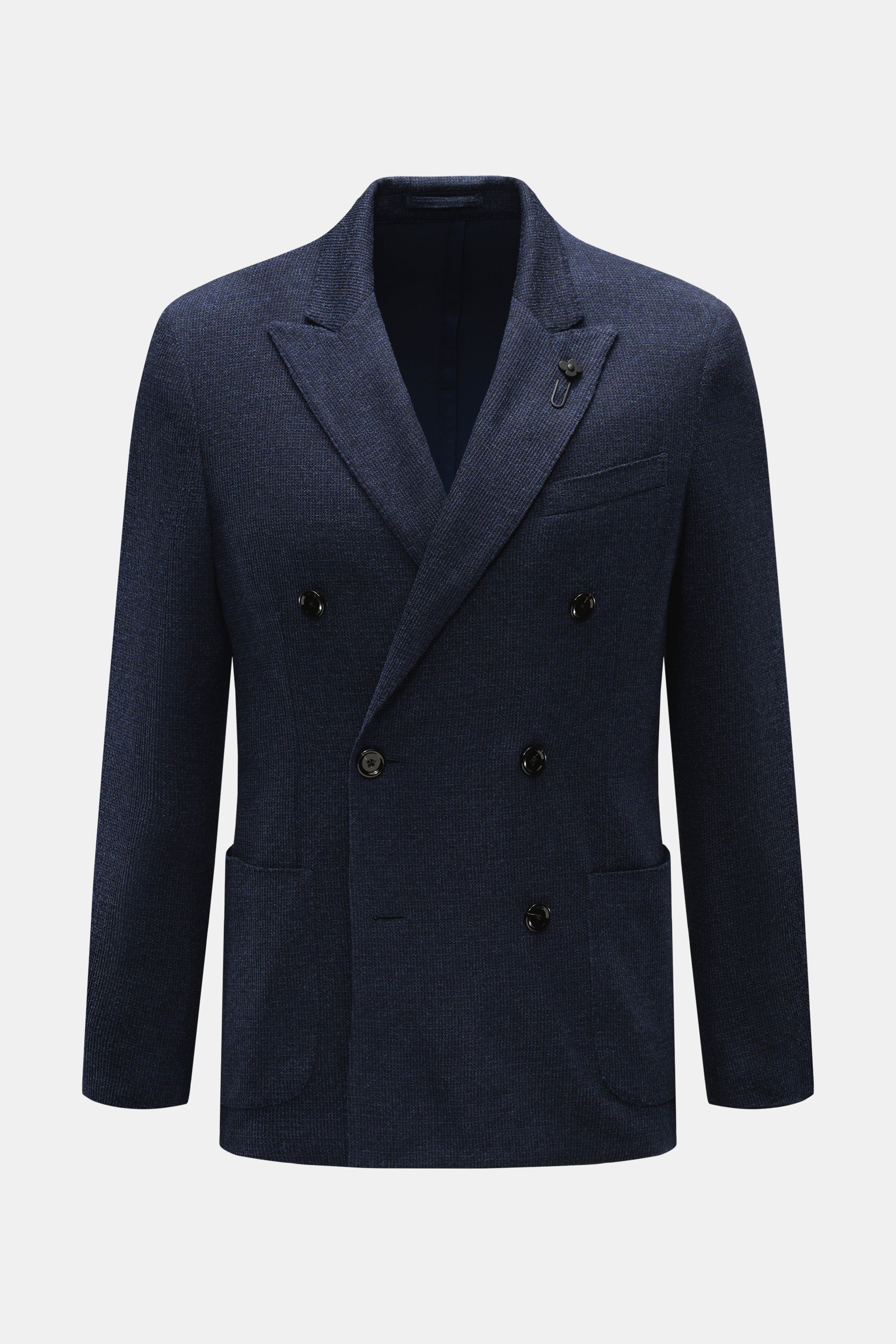 Lardini Strickblazer navy meliert