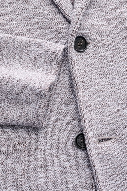 Maurizio Baldassari Strickblazer braun/weiß meliert