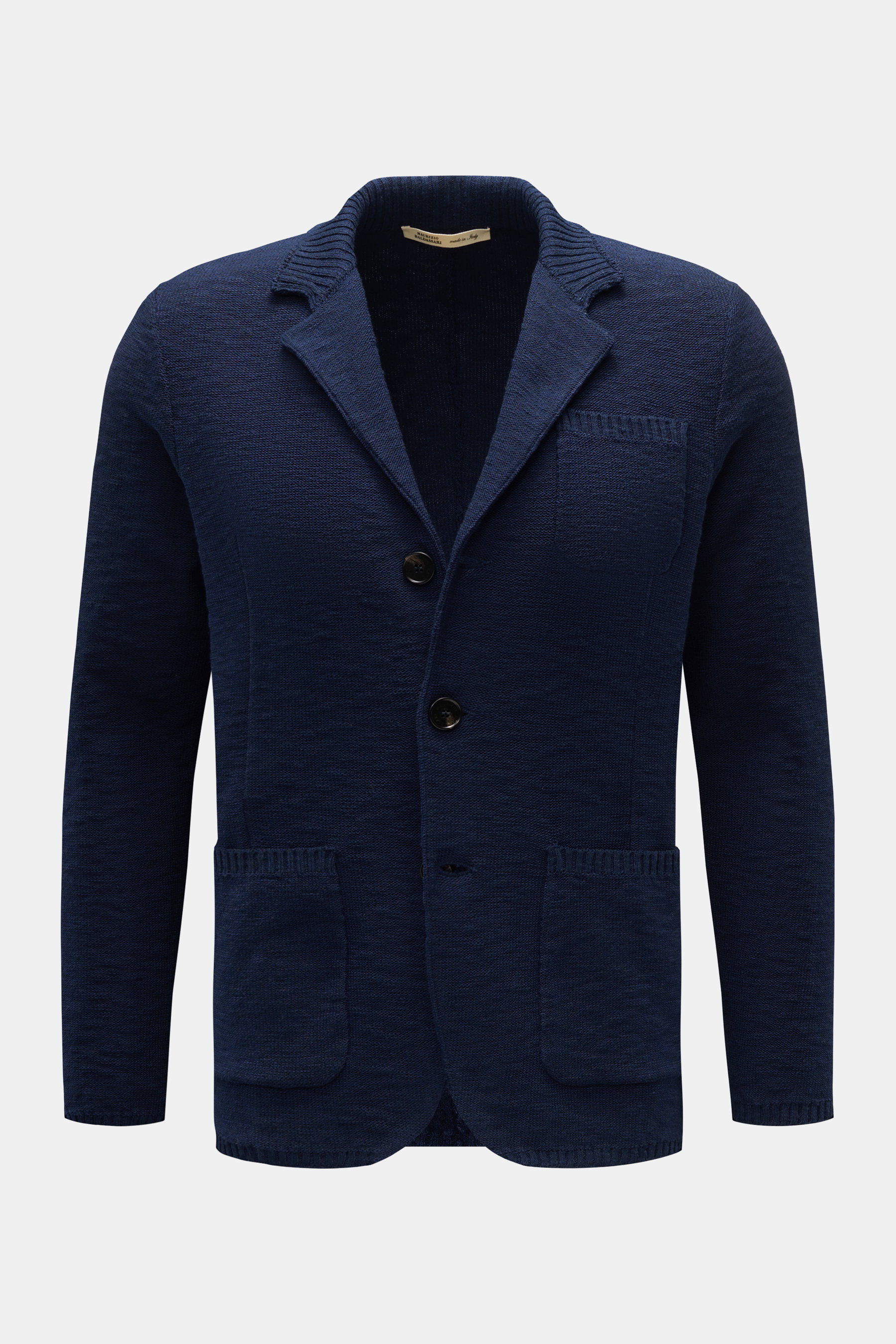Maurizio Baldassari Knit blazer navy