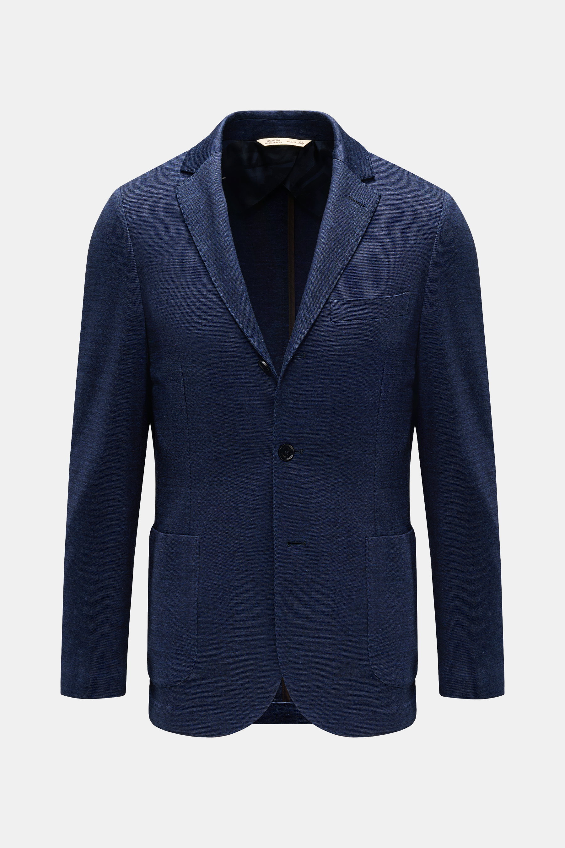 Maurizio Baldassari Jersey-Sakko navy meliert