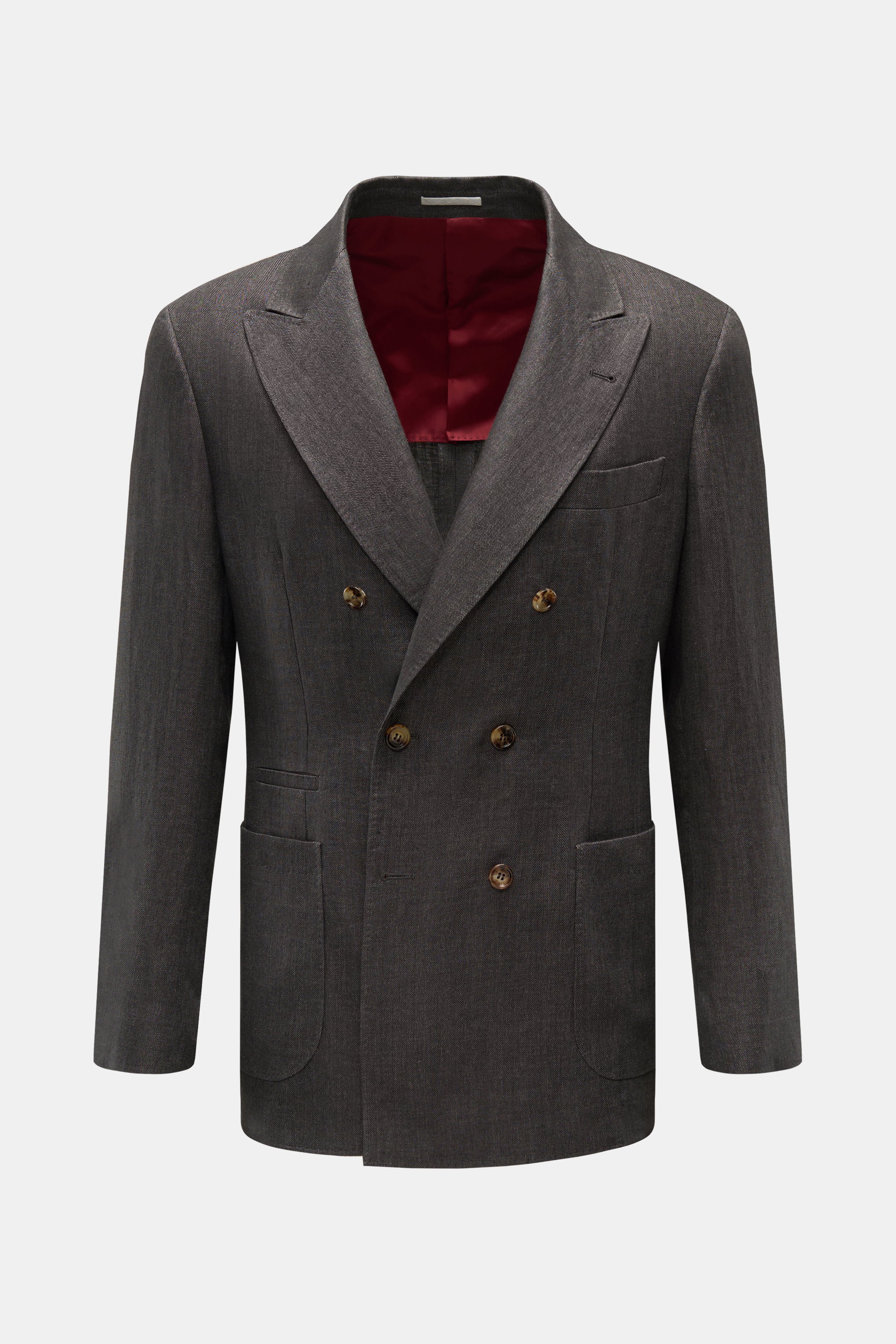 Brunello Cucinelli Leinensakko anthrazit