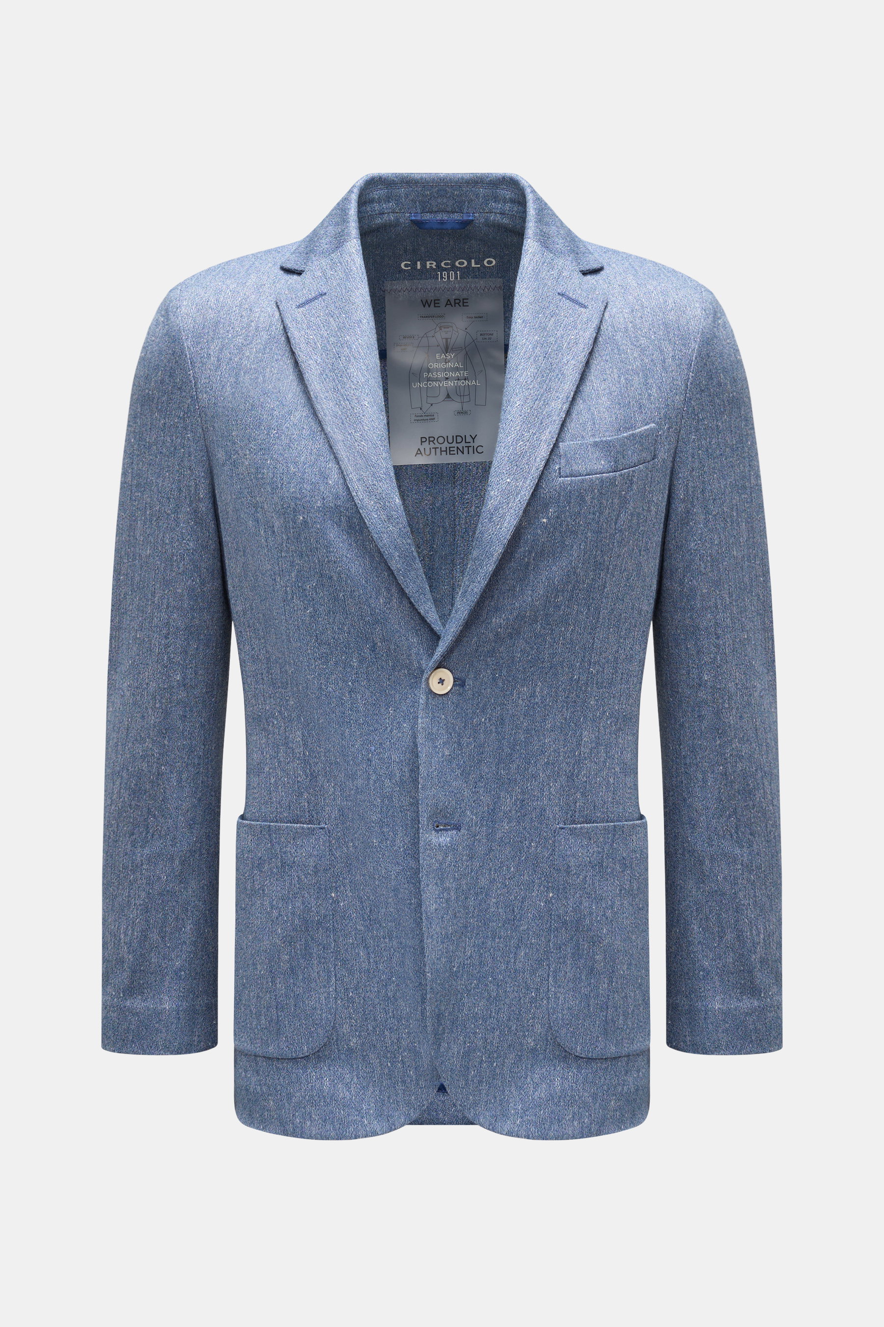 Circolo 1901 Jersey-Sakko blau meliert