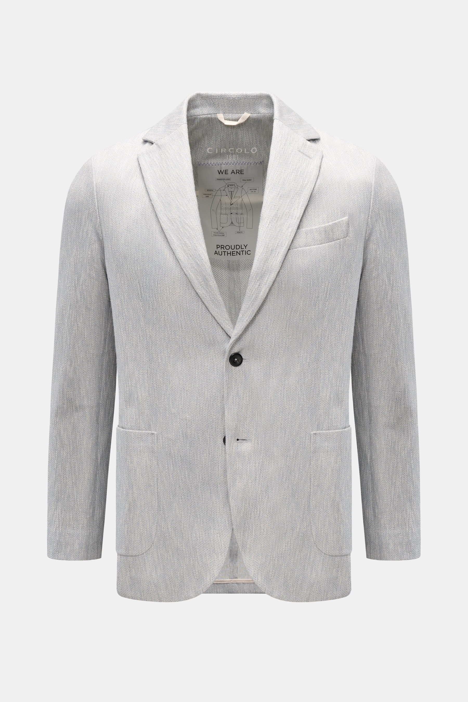 Circolo 1901 Jersey-Sakko rauchblau meliert