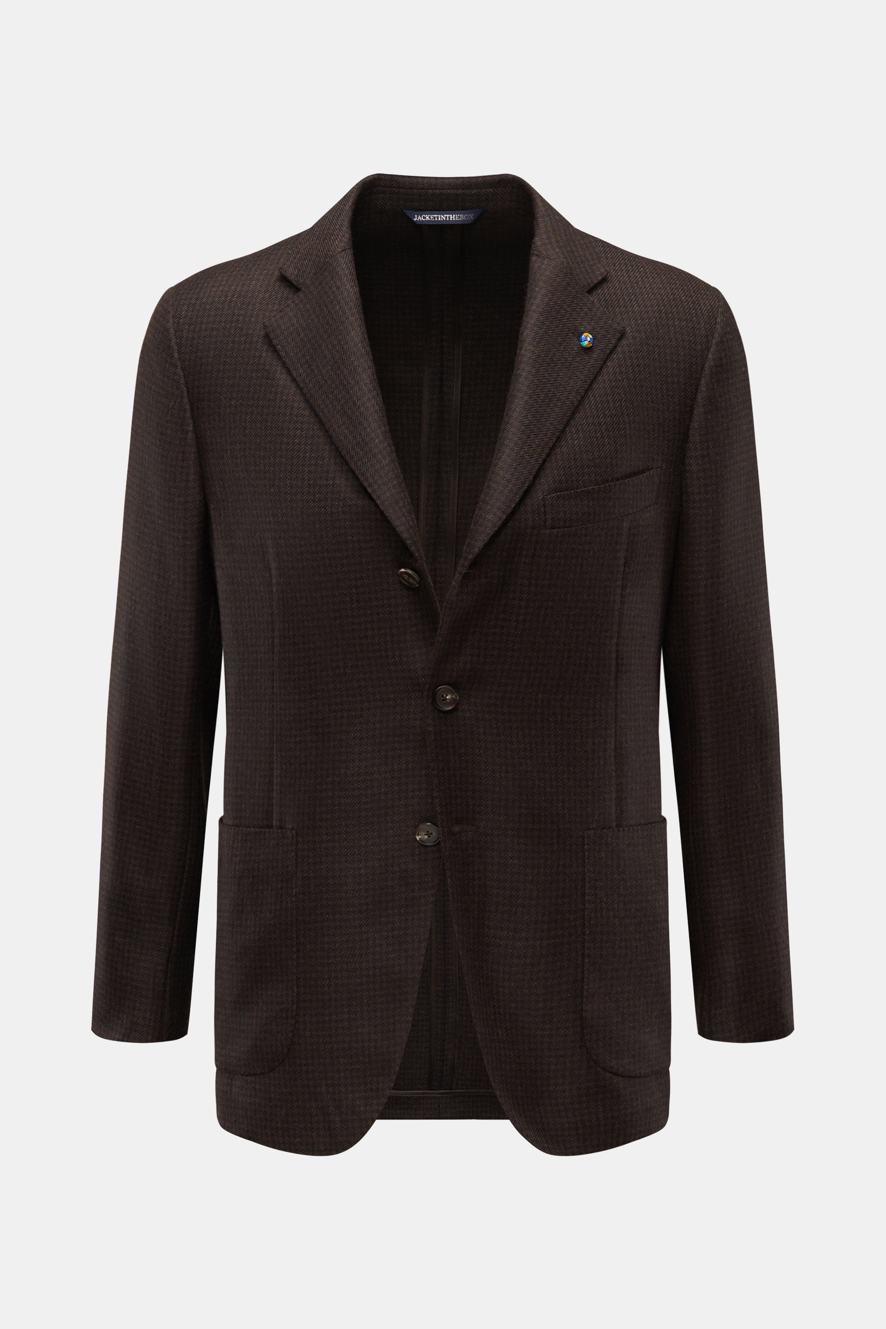 Belvest Cashmere Sakko dunkelbraun/anthrazit kariert
