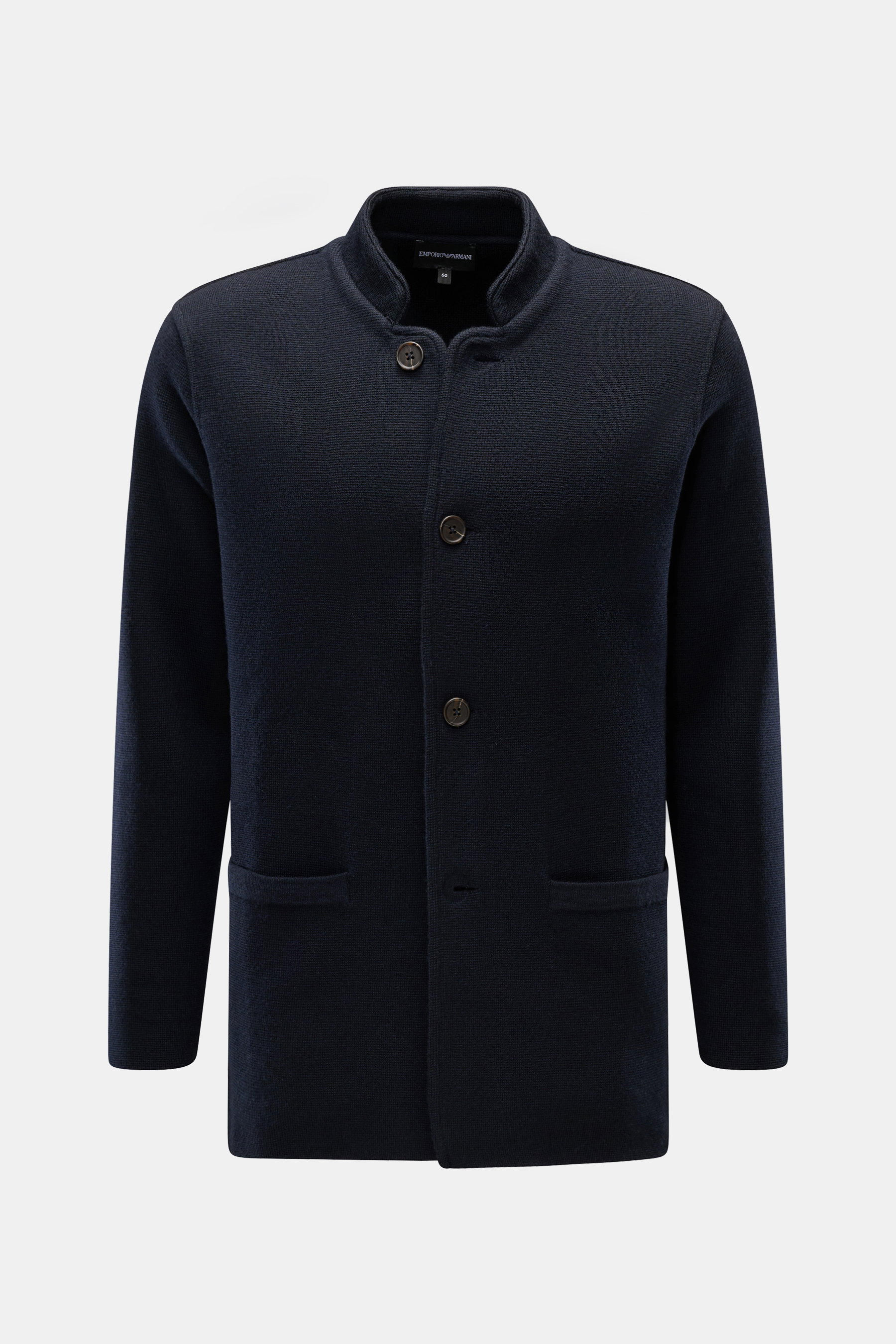 Emporio Armani Strickblazer 'Travel Essential' navy