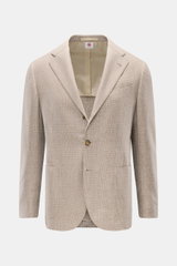 Front view of Borrelli Smart-casual jacket 'Procida' beige/light grey checked, slim fit, unconstructed, pure virgin wool.

<p>This unconstructed smart-casual jacket by BORRELLI made of pure, pleasantly robust virgin wool has a classic checked pattern and 