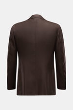 Rear view of Cesare Attolini Cashmere jacket dark brown, showcasing the slim fit and side vents in pure cashmere.

<p>Enjoy luxury from CESARE ATTOLINI: This timeless smart-casual jacket in the finest pure cashmere has been made exclusively in Italy – per
