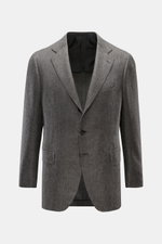 Front view of Cesare Attolini Cashmere jacket grey mottled, a slim fit, three-button smart-casual jacket made from pure cashmere with a step lapel and patch pockets.

Description: <p>Enjoy luxury from CESARE ATTOLINI: This timeless smart-casual jacket is 