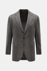 Front view of Cesare Attolini Cashmere jacket grey mottled, a slim fit, three-button smart-casual jacket made from pure cashmere with a step lapel and patch pockets.

Description: <p>Enjoy luxury from CESARE ATTOLINI: This timeless smart-casual jacket is 