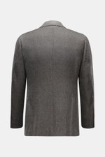 Rear view of Cesare Attolini Cashmere jacket grey mottled, showcasing pure cashmere slim fit with step lapel and side vents.

Description: <p>Enjoy luxury from CESARE ATTOLINI: This timeless smart-casual jacket is made in Italy from the finest pure cashme