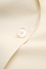 Marco Pescarolo Blazer 'Giove' creme Detailaufnahme von Knopf und tonaler Webstruktur aus Wolle, Cashmere, Seide, Hanf, Slim Fit, Unconstructed Design.