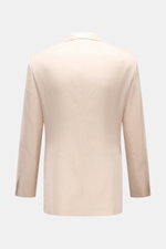 Back view of Brioni Smart-casual jacket 'New Plume' sand mottled in a fine silk-cashmere-linen blend with slim fit and side vents.