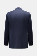 Windsor Sakko 'Travel' navy meliert von hinten, Slim Fit, Unconstructed Design, Rückenschlitze, feine Wollqualität, glatter Griff.