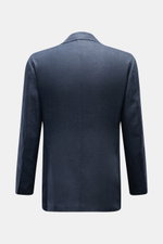 Back view of Stile Latino Smart-casual jacket 'Vincenzo' navy mottled, slim fit with side vents and unfinished sleeve cuffs.

Description: <p>STILE LATINO presents luxury you can feel with its elegant smart-casual jacket 'Vincenzo' in a blend of lightweig