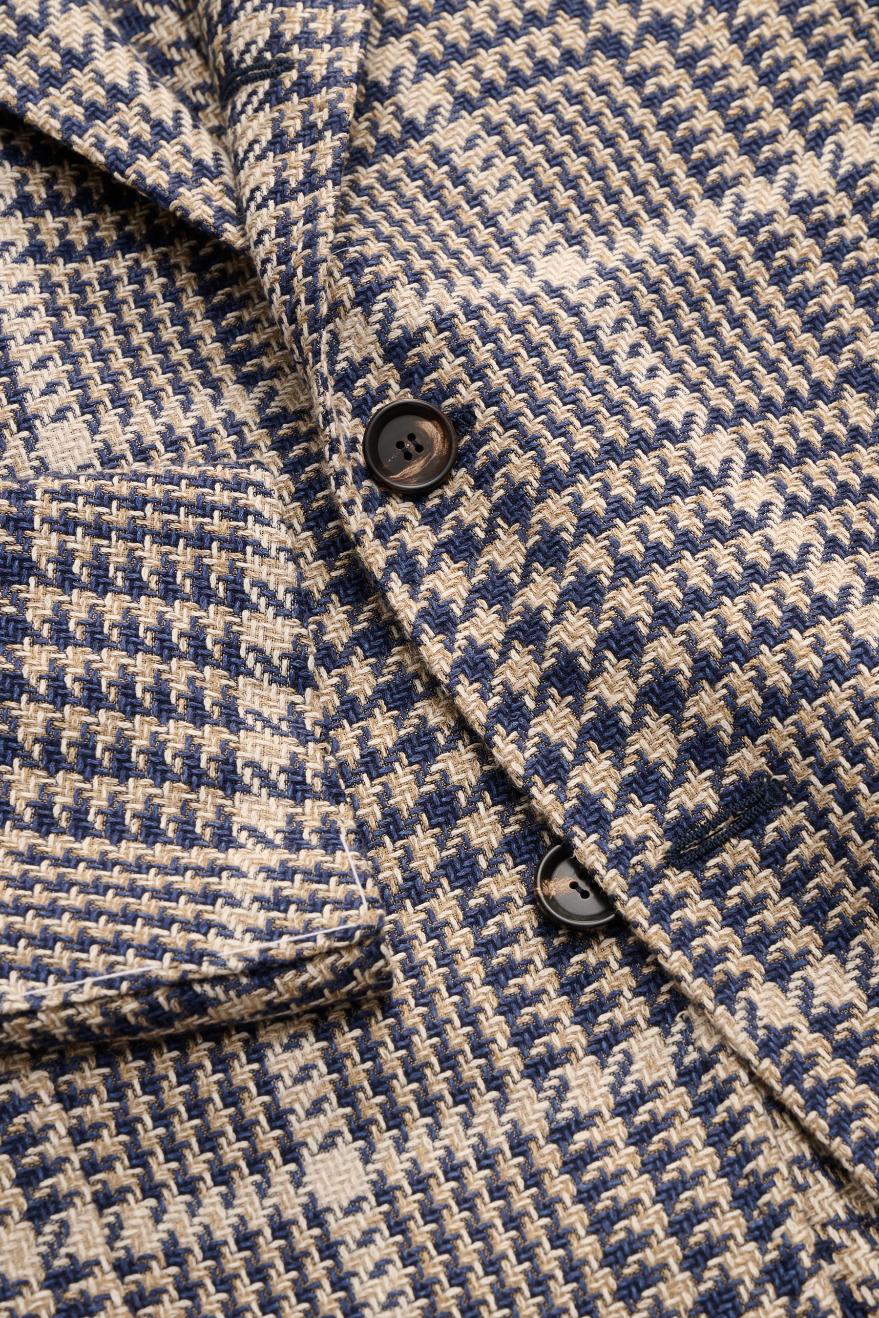 STILE LATINO smart-casual jacket 'Vincenzo' navy/beige checked