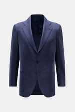Front view of Cesare Attolini Smart-casual jacket navy mottled in a slim fit with step lapel, three-button style, and patch pockets.

<p>Enjoy luxury from CESARE ATTOLINI: This timeless smart-casual jacket is exclusively made in Italy from the finest blen