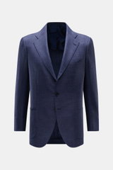 Front view of Cesare Attolini Smart-casual jacket navy mottled in a slim fit with step lapel, three-button style, and patch pockets.

<p>Enjoy luxury from CESARE ATTOLINI: This timeless smart-casual jacket is exclusively made in Italy from the finest blen