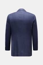 Back view of Cesare Attolini Smart-casual jacket navy mottled in a slim fit with tonal weave, made of wool, silk, and linen blend.

<p>Enjoy luxury from CESARE ATTOLINI: This timeless smart-casual jacket is exclusively made in Italy from the finest blend 