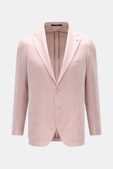 Tagliatore Sakko 'Monte Carlo' altrosa meliert, frontal fotografiert, Slim Fit, Leinen-Baumwoll-Mix mit Fischgratstruktur, zwei Knöpfe, fallendes Revers, Brust- und Hüfttaschen.