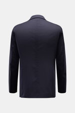 Tagliatore Sakko 'Monte Carlo' navy Rückansicht, tailliert, Unconstructed Design, leichter Schurwoll-Seiden-Mix, Slim Fit, zwei Seitenschlitze.