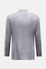 Back view of the Zegna Smart-casual jacket 'Riviera' dark navy/white mottled, made of linen, wool, and silk blend with slim fit and Italian elegance.

Description: <p>The smart-casual jacket 'Riviera' by ZEGNA made of linen and wool with silk content has 
