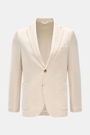 Circolo 1901 Piqué Sakko sand, slim Fit, elastischer Baumwoll-Piqué, taillierter Zwei-Knopf-Stil, fallendes Revers, frontal nah, halb gefüttert.
