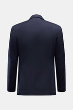 Rear view of Stile Latino Sakko 'Vincenzo' dark navy, a slim fit, lightweight three-button wool blazer with side vents.

Description: <p>Das leichte Sakko 'Vincenzo' von STILE LATINO im Drei-Knopf-Stil überzeugt mit zeitloser Raffinesse, edler Wolle und b