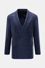 Polo Ralph Lauren Sakko navy/schwarz kariert seen from the front, double-breasted with Prince-of-Wales check, slim fit, peak lapels, linen blend. <p>Setzen Sie ein Statement mit diesem edlen Sakko von POLO RALPH LAUREN: klassisches Prince-of-Wales Karo so