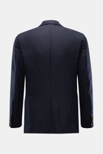 Blick auf die Rückseite des Boglioli Sakko 'K. Jacket' navy aus reiner Wolle mit Slim Fit, markanter Leinwandbindung, Seitenschlitzen.