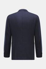 Rückansicht des Boglioli Sakko 'K. Jacket' navy/dunkelbraun kariert mit Glencheck-Muster, reiner Wolle, Slim Fit, Unconstructed Design.