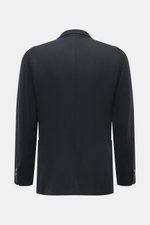 Boglioli Cashmere jersey blazer 'K. Jacket' navy shown from the back, lightweight pure cashmere, slim fit, unconstructed design, tailored two-button style.