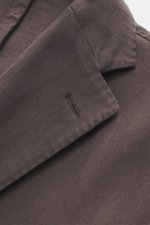 Close-up front-side view of Boglioli Blazer 'K. Jacket' grey-brown in tonal herringbone cotton-cashmere blend with notched lapel.

Description: <p>Ideal for business and leisure: With the simple unconstructed blazer 'K. Jacket' by BOGLIOLI made of soft co