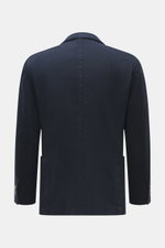 Rear view of Boglioli Blazer 'K. Jacket' navy in a slim fit, tonal herringbone cotton-cashmere blend, unconstructed design.

Description: <p>Ideal for business and leisure: With the simple unconstructed blazer 'K. Jacket' from BOGLIOLI made of soft cotton