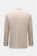 Windsor Sakko 'Manolo' beige, Rückansicht, Slim Fit, feines Wolle-Seide-Gewebe, fallendes Revers, Unconstructed Design, Seitenschlitze, Kissing Buttons.