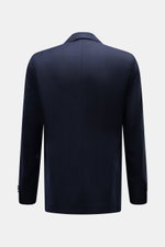 Windsor Merino Sakko 'Salernos' navy in Slim Fit, reine Merinowolle, Rückansicht mit Unconstructed Design, Seitenschlitzen und Kissing Buttons.
