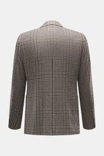 Zegna Cashmere Sakko 'Torino Couture' grau/dunkelgrau gemustert, Rückenansicht, Slim Fit, reiner Cashmere, Fischgrat-Muster, tailliert.