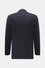 Zegna Blazer 'Couture' navy/black patterned shown from the back, featuring a subtle herringbone pattern in a slim fit with fine cashmere and silk blend.  
<p>A statement piece for the highest demands: The 'Couture' blazer by ZEGNA combines fine cashmere w
