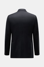 Rückansicht des Barena Venezia Sakko navy, Slim Fit, reine Schurwolle, weicher Griff, zwei Innentaschen, Unconstructed Design, Seitenschlitze.