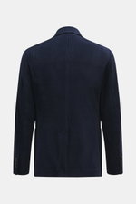 Circolo 1901 Cordsakko navy, Rückansicht, leichter Baumwoll-Microfaser-Cord, Slim Fit, Unconstructed-Design, Seitenschlitze, Knöpfe am Ärmelabschluss.
