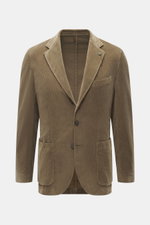 Front view of the Santaniello Cord Blazer khaki in soft cotton and cashmere corduroy with slim fit, notched lapel, and classic breast pocket.

Description: <p>Always well dressed: This cord blazer by SANTANIELLO made of soft cotton with cashmere reliably 