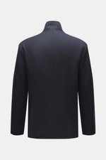 Doppiaa Sakko 'Aaneto' navy, Rückansicht, reine Schurwolle, weicher Griff, Slim Fit, Vier-Knopf-Leiste, variabler Kragen, Hüfttaschen, Ärmel mit verdecktem Knopf, Seitenschlitze, halb gefüttert, zwei Innentaschen.
