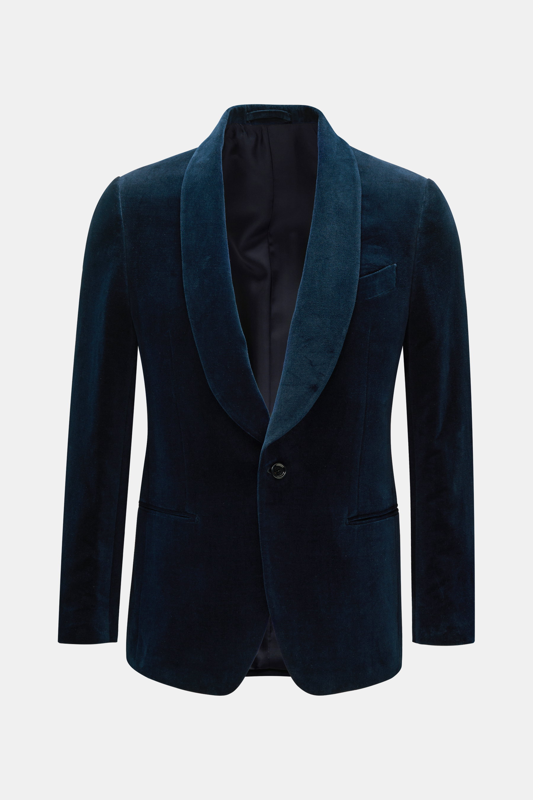 Lardini Samt-Smoking-Sakko navy