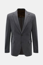 Windsor Sakko 'Sono' anthrazit meliert, Slim Fit, aus feiner Wolle, elastisch, fallendes Revers, Zwei-Knopf-Stil, frontale Perspektive.
