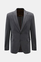 Windsor Sakko 'Sono' anthrazit meliert, Slim Fit, aus feiner Wolle, elastisch, fallendes Revers, Zwei-Knopf-Stil, frontale Perspektive.